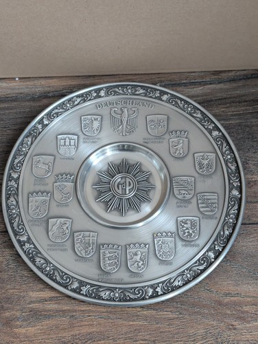 Vintage wandteller zinnteller - vintage,