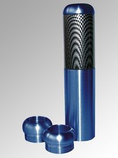 Handbremsgriff blau mit Carboneinsatz