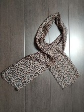 Damen Geschenk Tuch Schal Leo Leopard Animal PrintBeige Schwarz Braun Gemustert 