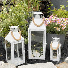 XXL 3tlg Gartenlaternen Set