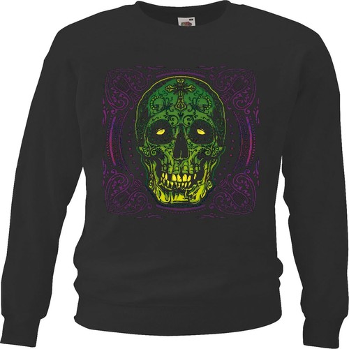 Sweatshirt vintage skull - sweatshirt,