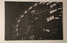 Pixxprint No Limit Tacho 120x80cm Leinwandbild Wandbild Kunstdruck