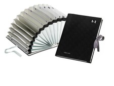 Pagna Pultordner Vorordner Sortierordner Sortiermappe A-Z schwarz 20 Fächer