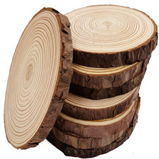 Holzscheiben mit Rinde 8