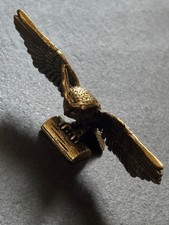 Eule aus Messing | Landepose