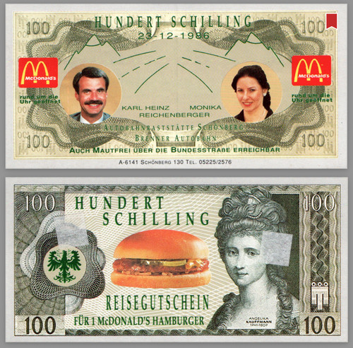 1986 rarität mcdonald mcd - rarität,