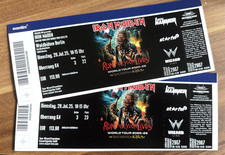 Iron Maiden Berlin Dienstag 29.07. / 2x Oberrang K4, Reihe 3, Platz 22 + 23