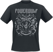 Powerwolf T-Shirt Herren Crest - Metal Is Religion - Heavyweight schwarz
