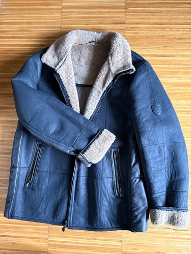 Jacke leder wolle - jacke,