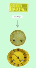 Römische Ziffern  für Figuren Uhr Kamin Uhr Messing 