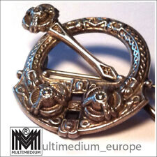 Victorian Silver Brooch Adie & Lovekin Birmingham celtic viking fibula rare