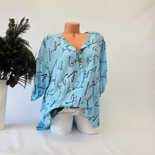 Italy Bluse Basic Leinen Look