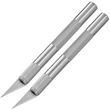 2x Präzisionsmesser Skalpell Universalmesser Aluminiumgriff wechselbarer Klinge