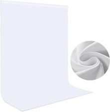 Fotohintergrund Weiß 1,5X2M,  Faltbare Fotografie Hintergrund Musselin Hintergru