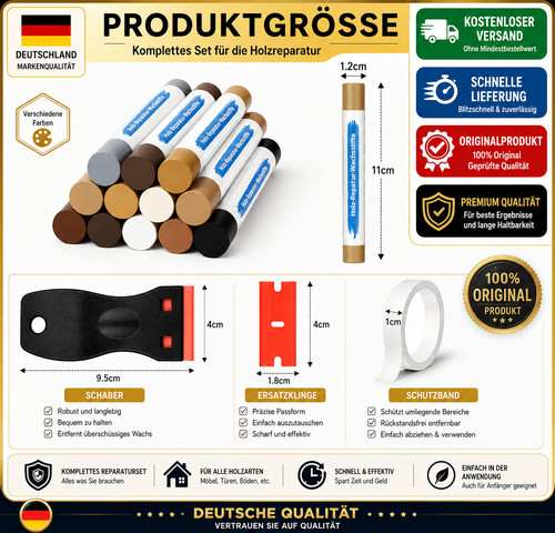 Hartwachs reparaturset - reparaturset, 12