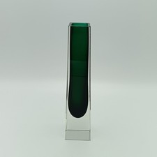 Murano Glas Blockvase Sommerso