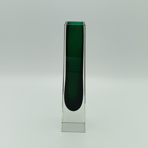 Murano glas blockvase - glas, sommerso