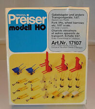 Preiser 1/87 Nr. 17107 Kit Bausatz Gabelstapler und Transportgeräte OVP 1 #1968