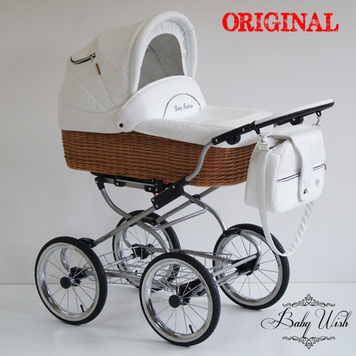 Rot weidenkorb babywagen baby - rot, weidenkorb,