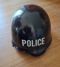 Polizei, Schutzausstattung,  Stahlhelm, Militär, Ghana, selten 