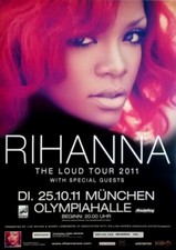 RIHANNA - 2011 - Plakat - In Concert - Loud Tour - Poster - München