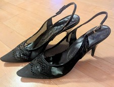 Vintage pumps mit fersenriemen - vintage,