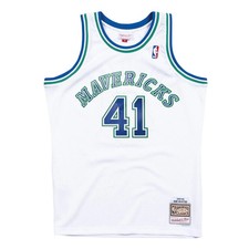 Dirk Nowitzki #41 Dallas Mavericks 98 NBA Mitchell & Ness Swingman Trikot Weiß-M