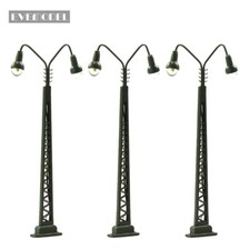 LQS48NDE Neu 3 Stk. Modell bahnleuchten Gittermastleuchte,spur N licht Layout 