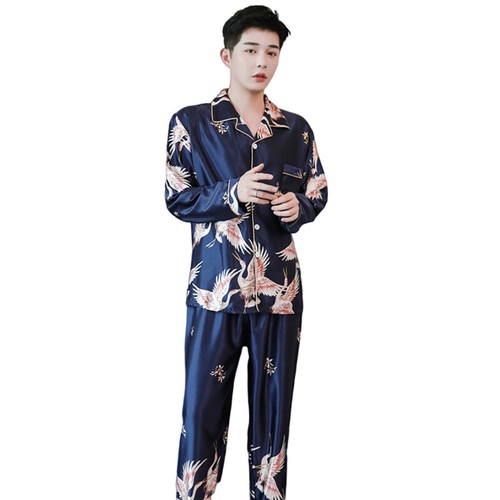 Herren seidenartig pyjama set - pyjama,