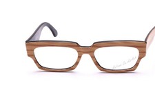 Brille ROBERT LA ROCHE  Mod. 278 Unisex Holz helles Design Vintage 54-20  D17