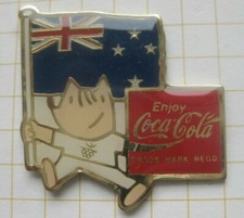 COCA-COLA / OLYMPIA BARCELONA MASCOT COBI / FAHNE NEUSEELAND   ... Pin (132b)