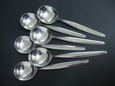 WMF Modell Palma / Capri Besteck Cromargan Suppentassenlöffel für 6 Personen