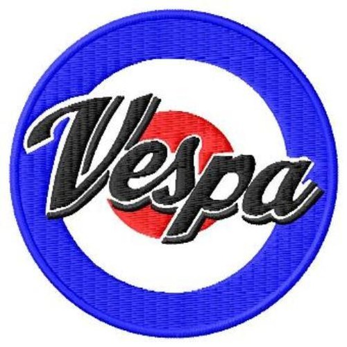 Vespa logo iron aufnäher - logo, iron-on