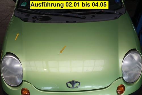 Motorhaube daewoo matiz 8 - motorhaube,