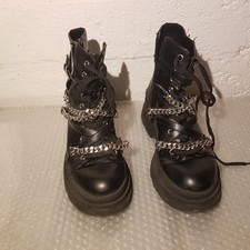 BERSHKA PUNKY PLATEAU STIEFEL - GR 39 