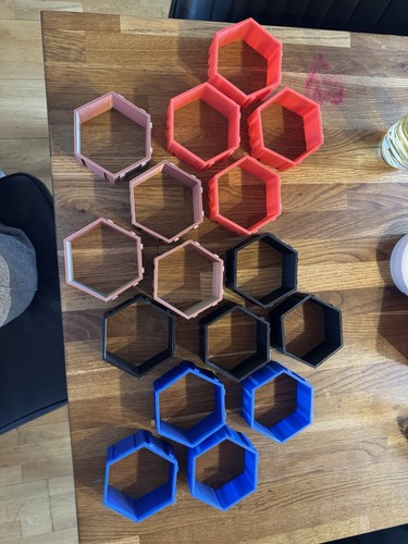 Setzkasten druck waben - 3d,