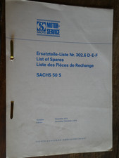 Ersatzteileliste 1974 SACHS