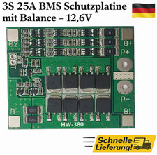 3S 25A BMS Schutzplatine mit