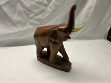 Elefanten Figur Holz, Massiv, Natur, Afrika Schnitzerei