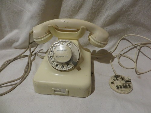Telefon w48 elfenbein - telefon, bakelit