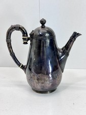 Antik Christofle Kaffeekanne Teekanne Mokkakanne Silberauflage versilbert #9286