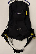Berghaus Nitro 24L Hiking Rucksack Backpack Schwarz Grau Gelb Daybag Fahrrad