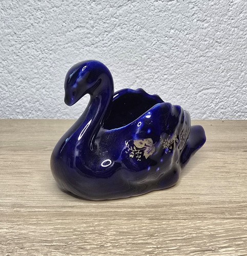 Edle kobalt porzellan schwan - kobalt,