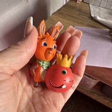 Bunte tierfigur set orange - set,,