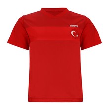 Türkei Sport Trikot - Fußball WM EM Fan Shirt Oberteil Türkiye - Rot