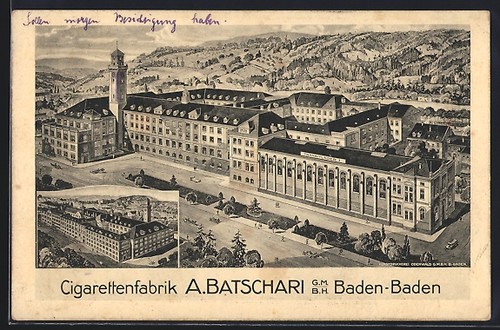 Ansichtskarte baden - ansichtskarte, baden-baden