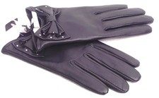 Neue schwarze Damen Lederhandschuhe Gr. L, 21 cm lang - Lavelle