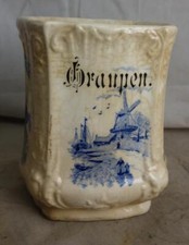 antikes Keramik Vorratsgefäß Graupen Holland Motiv Windmühle