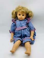 Götz Puppe Mädchen Kleid Vintage Rarität Babypuppe Blond ca 56 cm Unbespielt