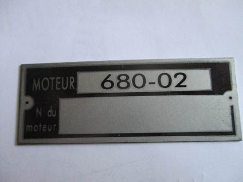 Typenschild renault 4 - r,